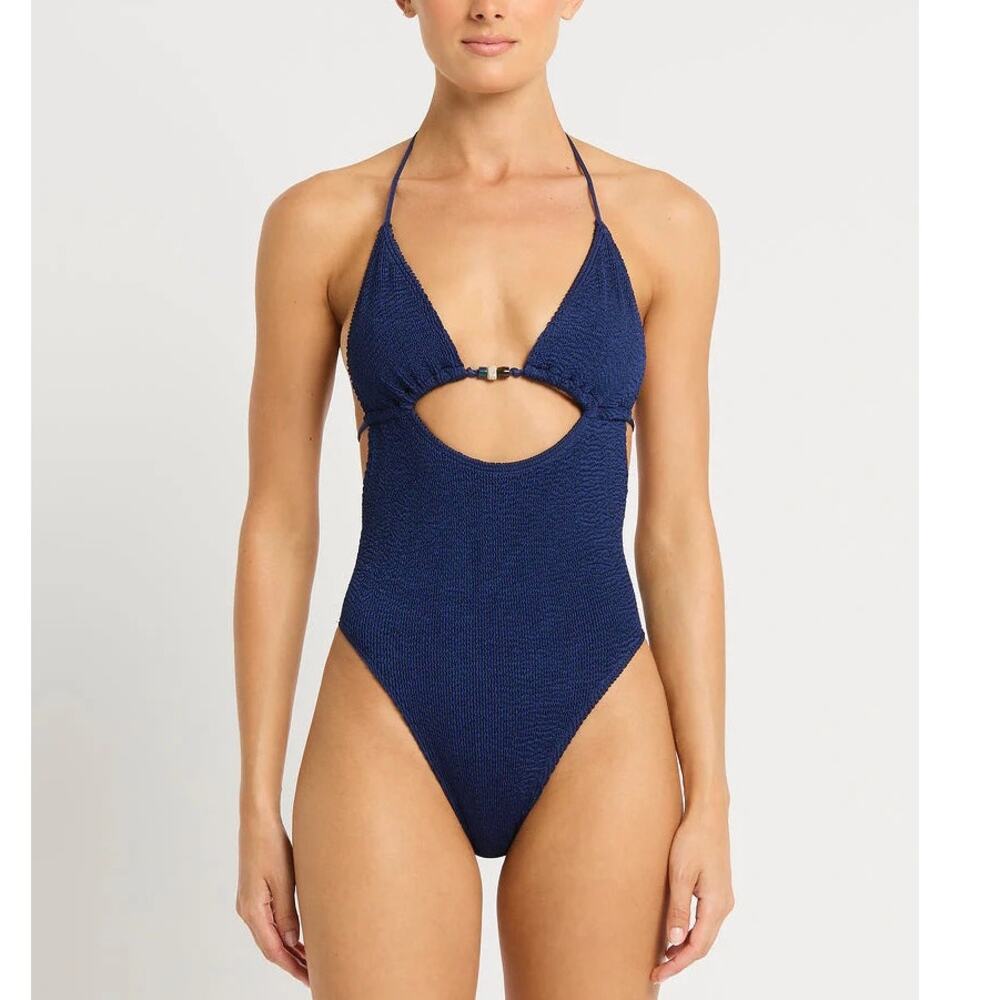 Bond Eye Australia Beaded Fowler One Piece Midnight Shimmer NWT